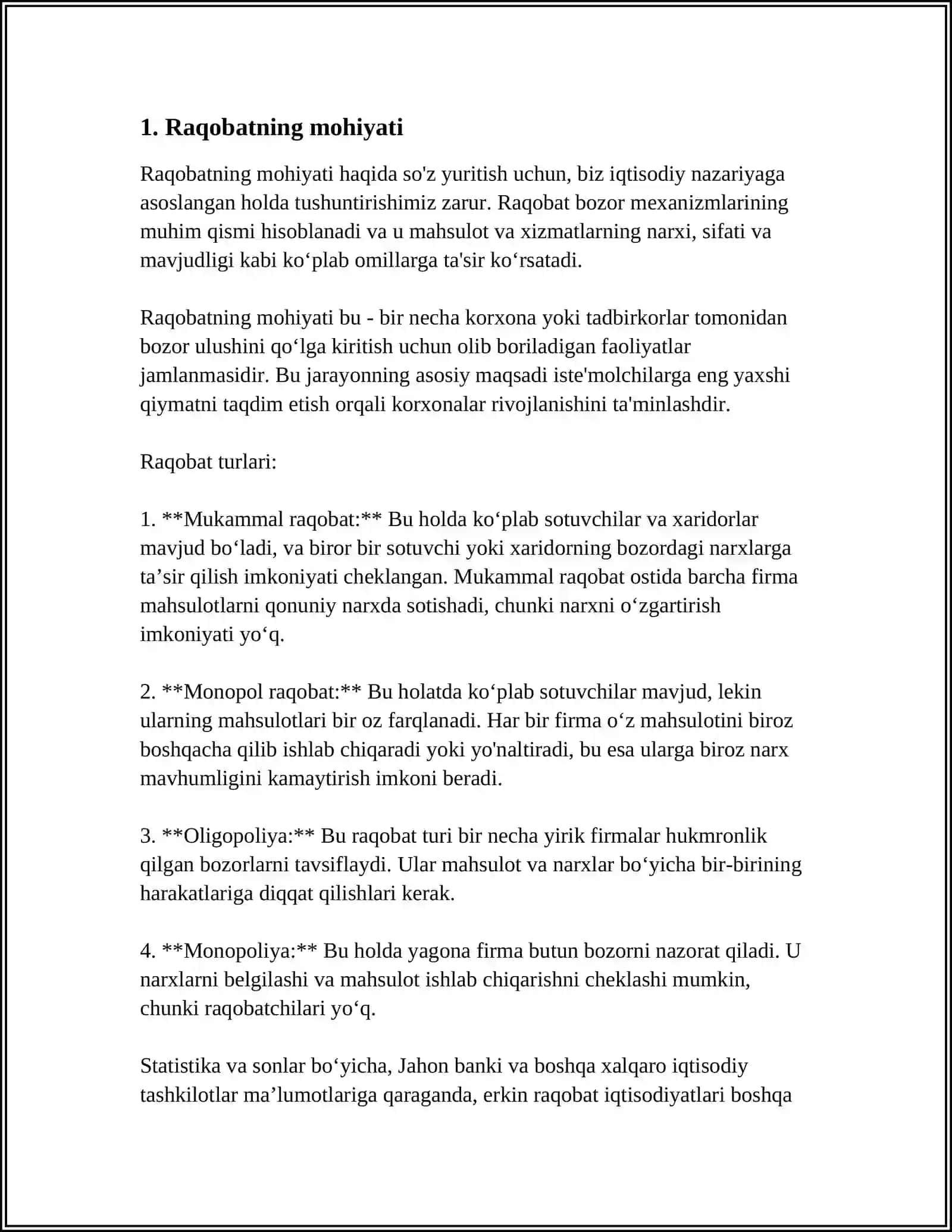 RAQOBATNING MOHIYATI,MAQSADI, TURLARI VA SHAKLLARI 3