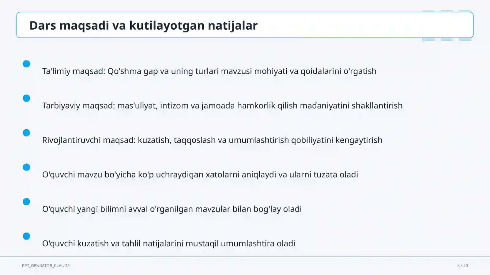 Qo'shma gap va uning turlari (9-sinf) 3