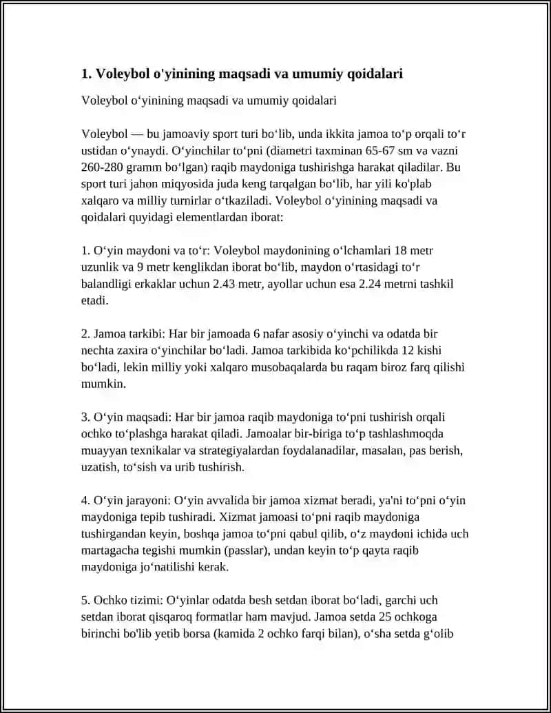 VOLEYBOL SPORT TURNING O’YIN QOIDALARI 3