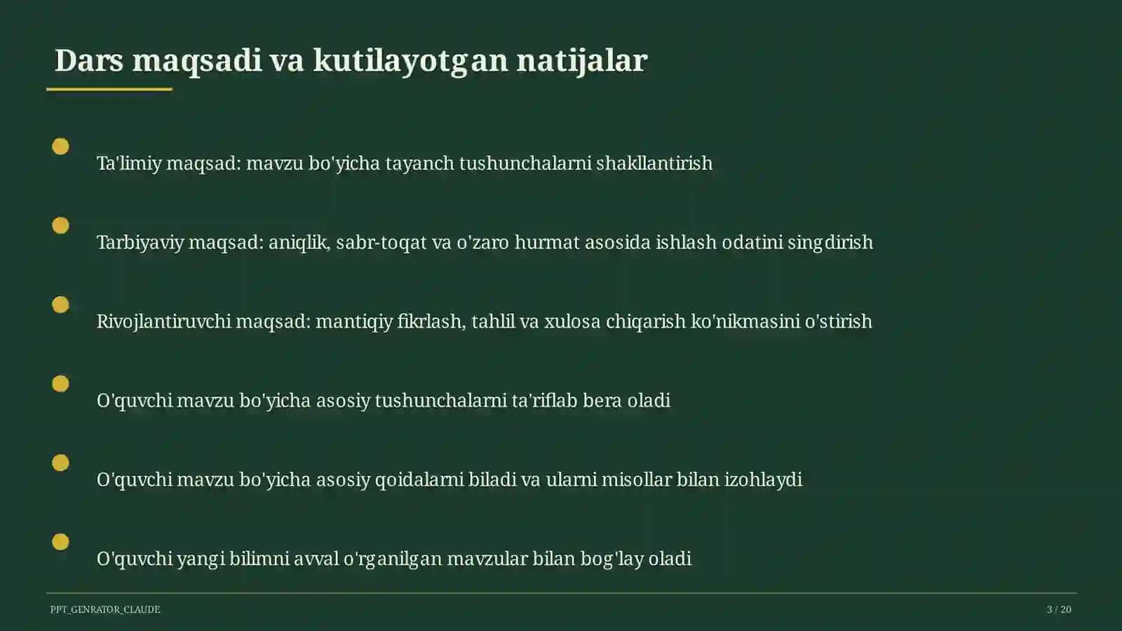 Mulk huquqi va intellektual mulk (11-sinf) 3