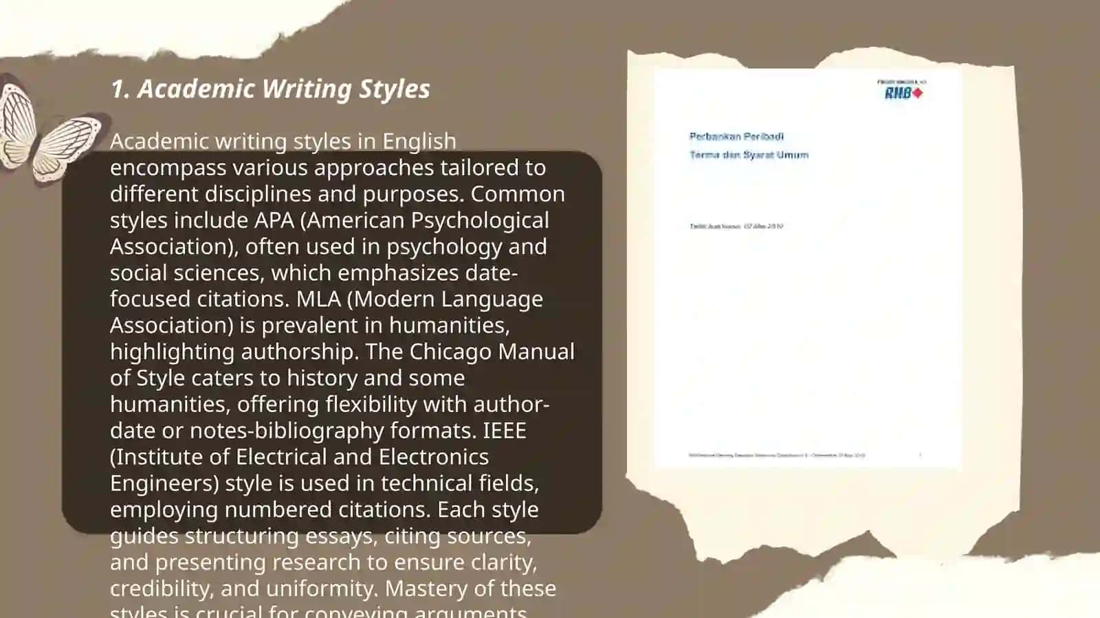 Academic Writing Styles 3