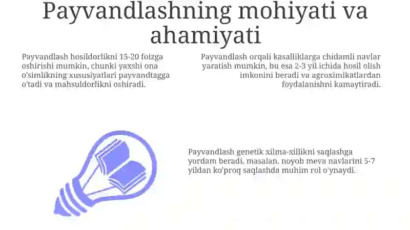 MEVA O'SIMLIKLARINI QALAMCHA PAYVAND QILISH USULLARI 3