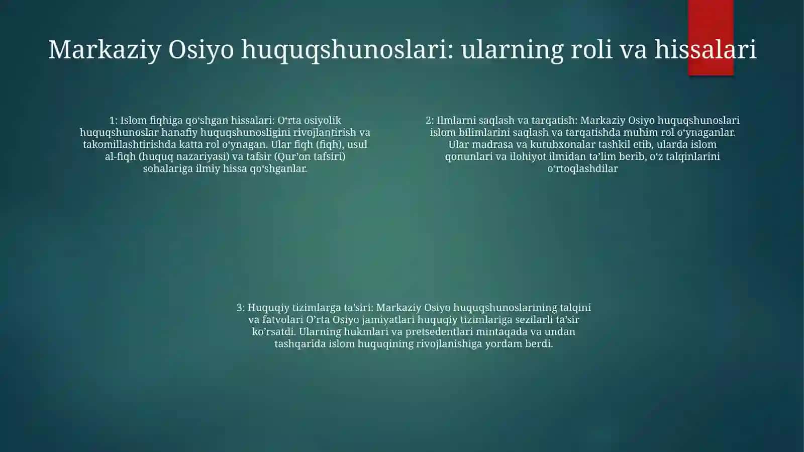 Hanafiy Mazhabi Rivojida Markaziy Osiyo Faqihlarining Roli Va Hissasi 3