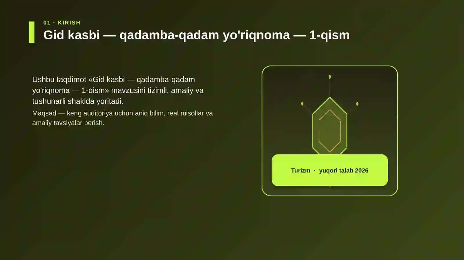 Gid kasbi — qadamba-qadam yo'riqnoma — 1-qism 3