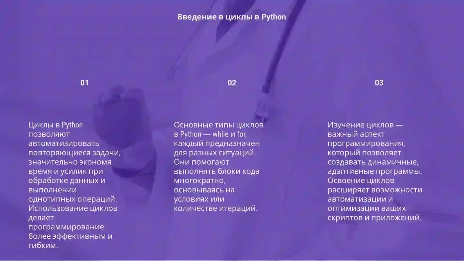 Циклы в Python 3