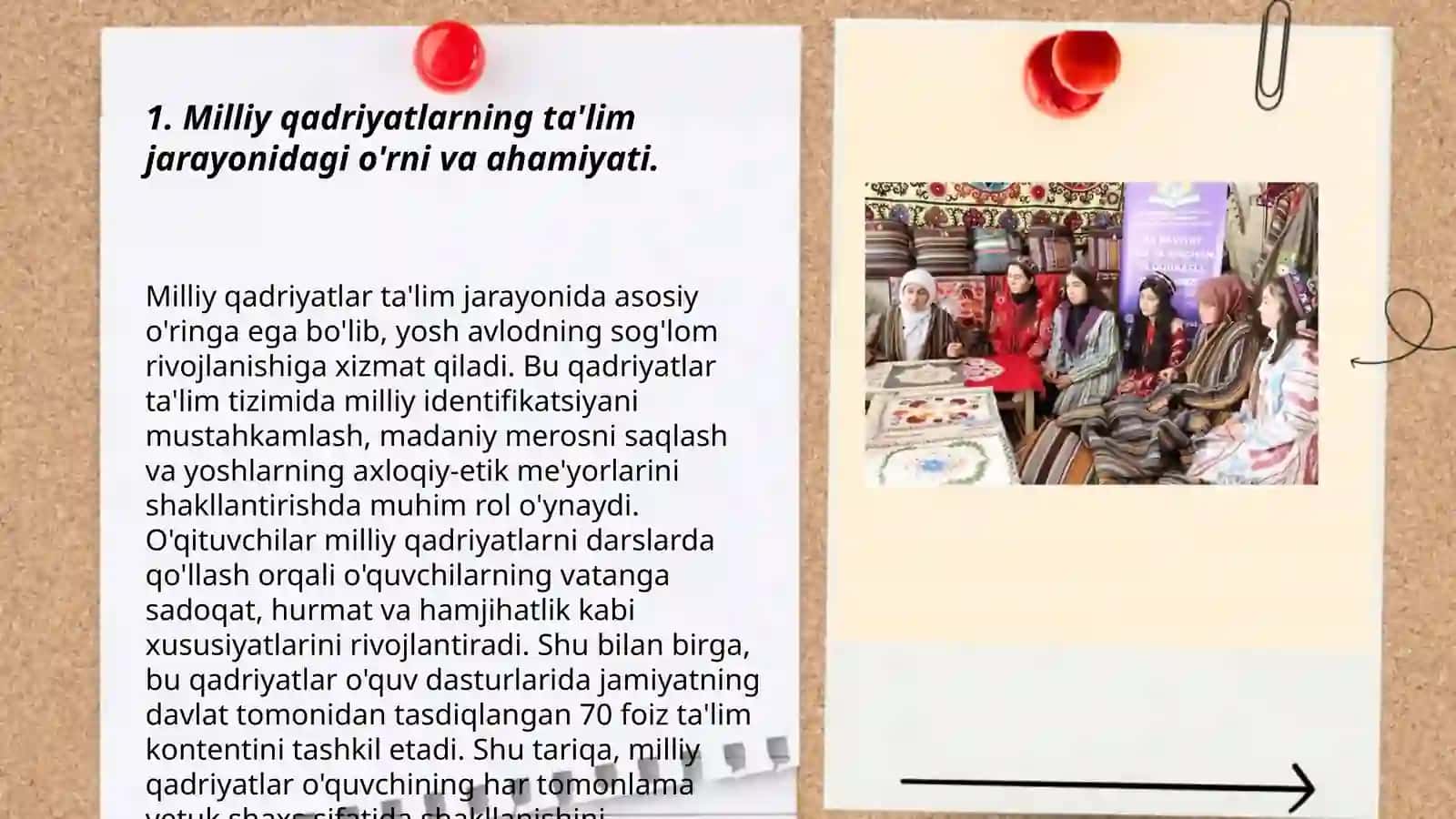 Milliy qadriyatlarning ta'lim jarayonida o'rni va ahamiyati 3