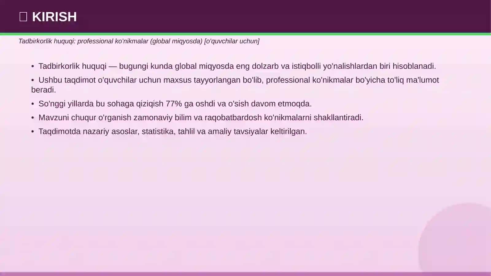 Tadbirkorlik Huquqi 3