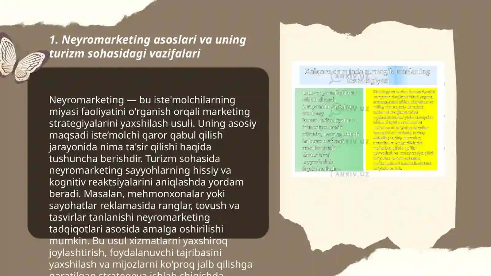 Neyromarketingni turizmda oʻrni 3