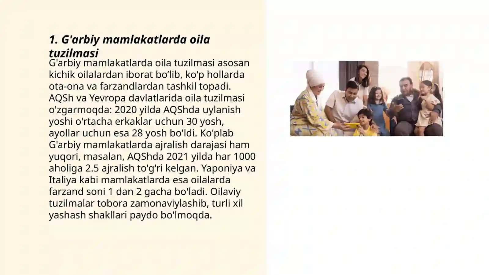 G'arbiy mamlakatlarda oila va oilada bola tarbiyasiga munosabat 3