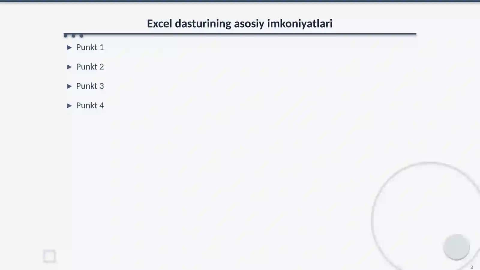 Excel dasturida guruh talabalarining modullar bo‘yicha o‘zlashtirish ko‘rsatkichi, sifat ko‘rsatkichlarini hisoblash va jadval tuzish, natijalar asosida digrammalar yaratish 3