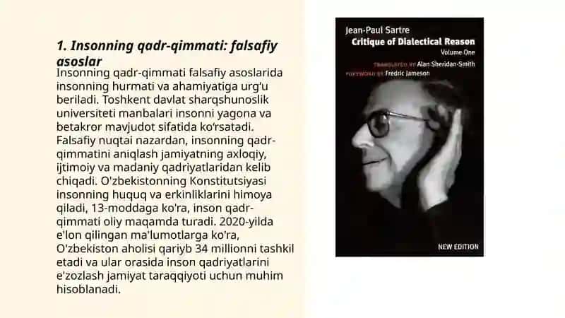 Insonning Qadr-qimmati: Falsafiy Asoslar 3