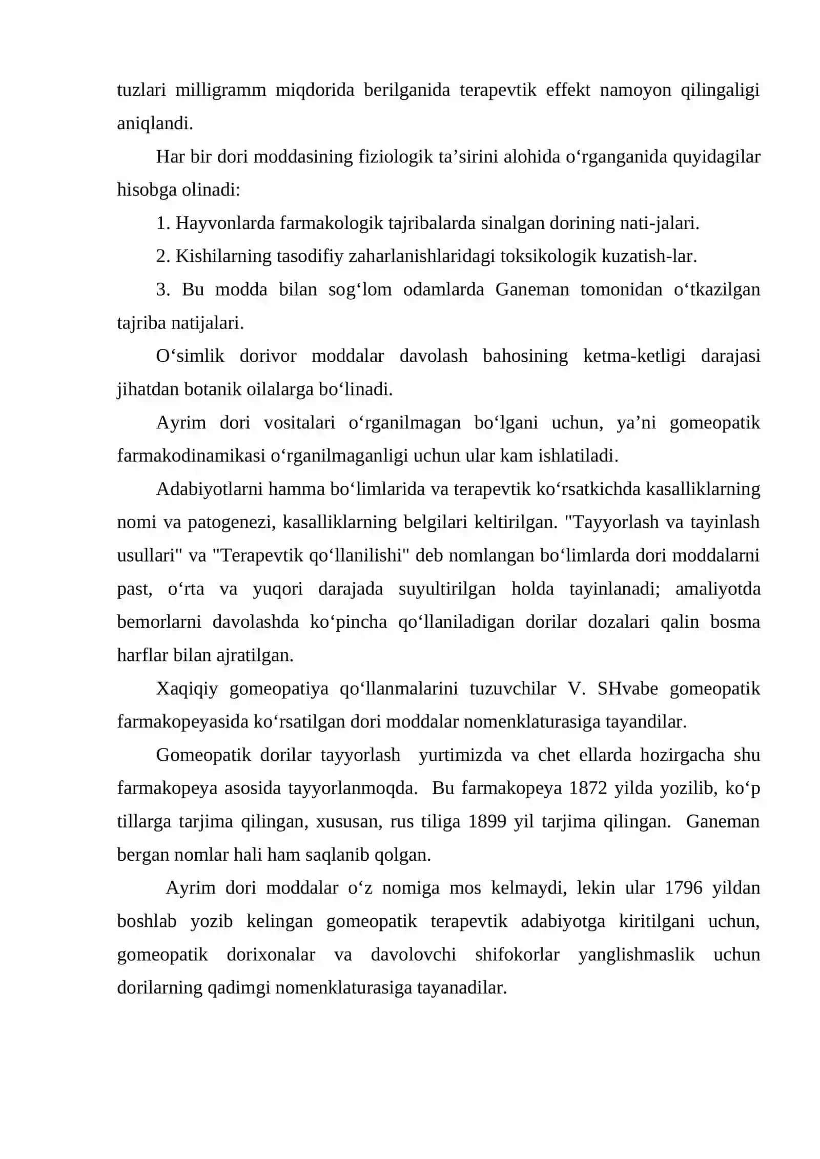 Dori vositalarni dinamizatsiyalash materiya medikadagi gomeopatik dinamizatsiyalangan dori vositalarni ko‘rib chiqish 3
