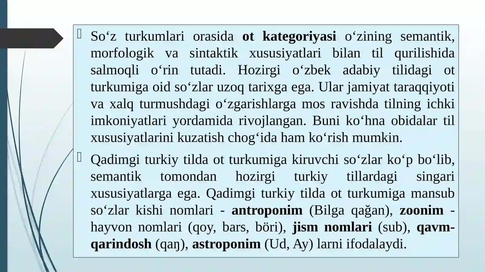 Ot so'z turkumi 3