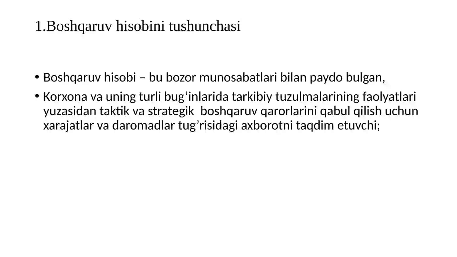 Boshqaruv hisobi yunalishidagi nazariy qarashlar va amaliy tatqiqotlar 3