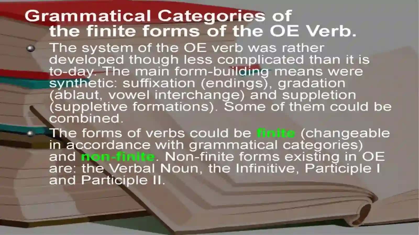 Grammatical categories 3