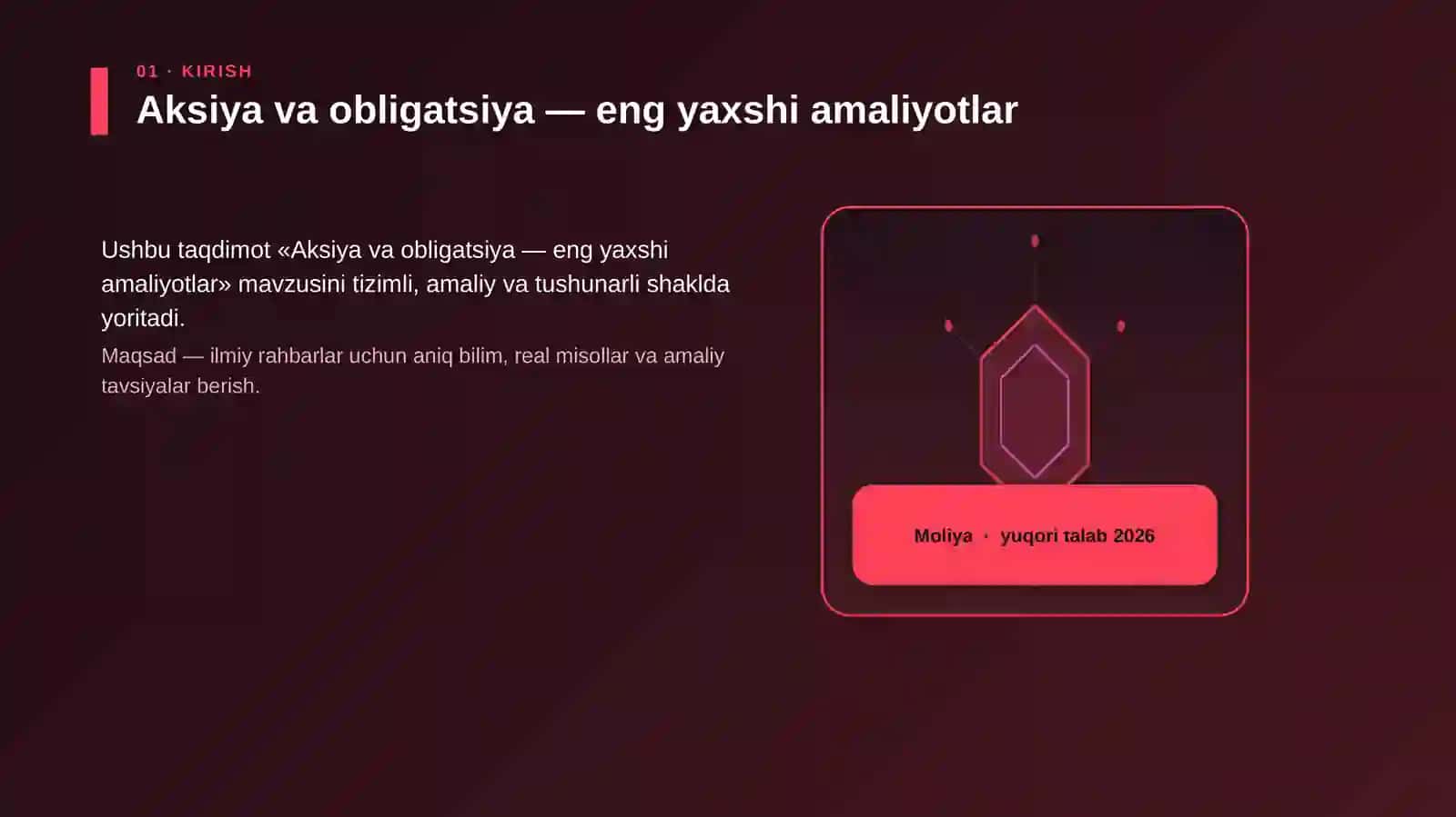 Aksiya va obligatsiya — eng yaxshi amaliyotlar 3