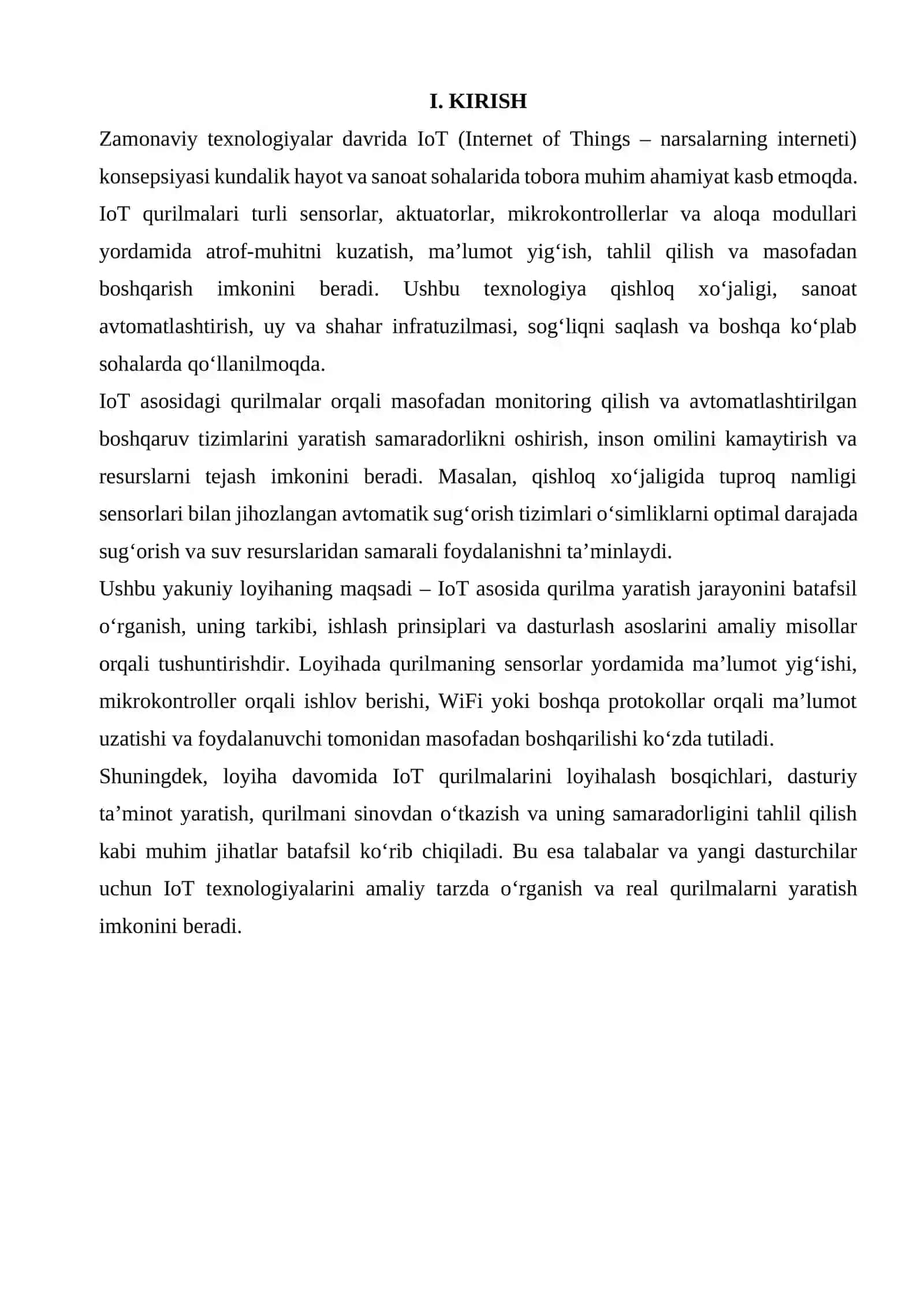 YAKUNIY LOYIHA LOT ASOSIDA QURILMA 3