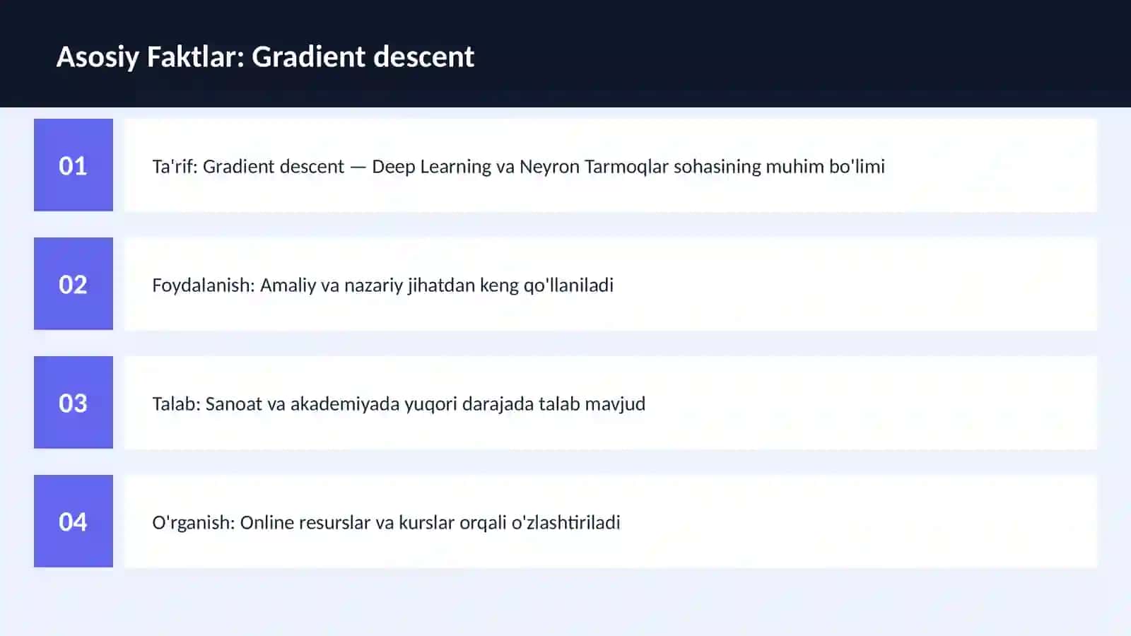 AI | DEEP LEARNING VA NEYRON TARMOQLAR 3
