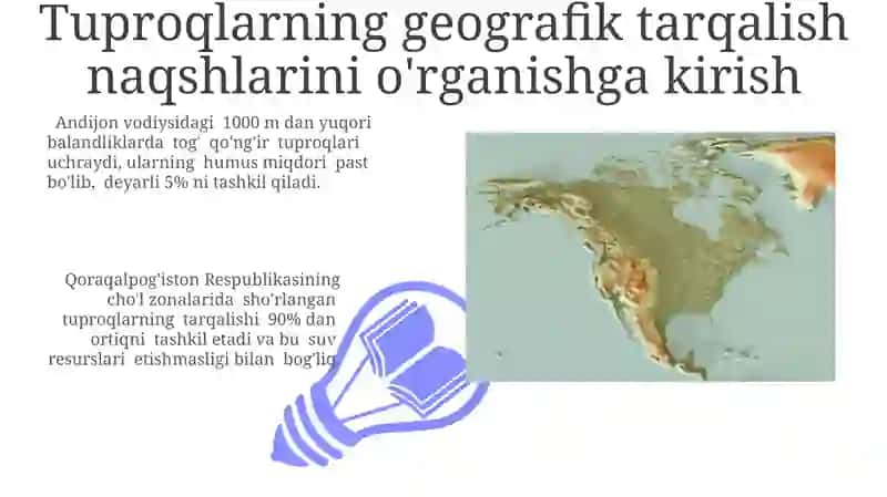 Tuproqlarning geografik tarqalish qonuniyatlarini o'rganish 3