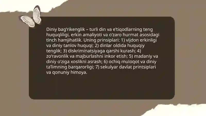 Diniy Bagʻrikenglik 3