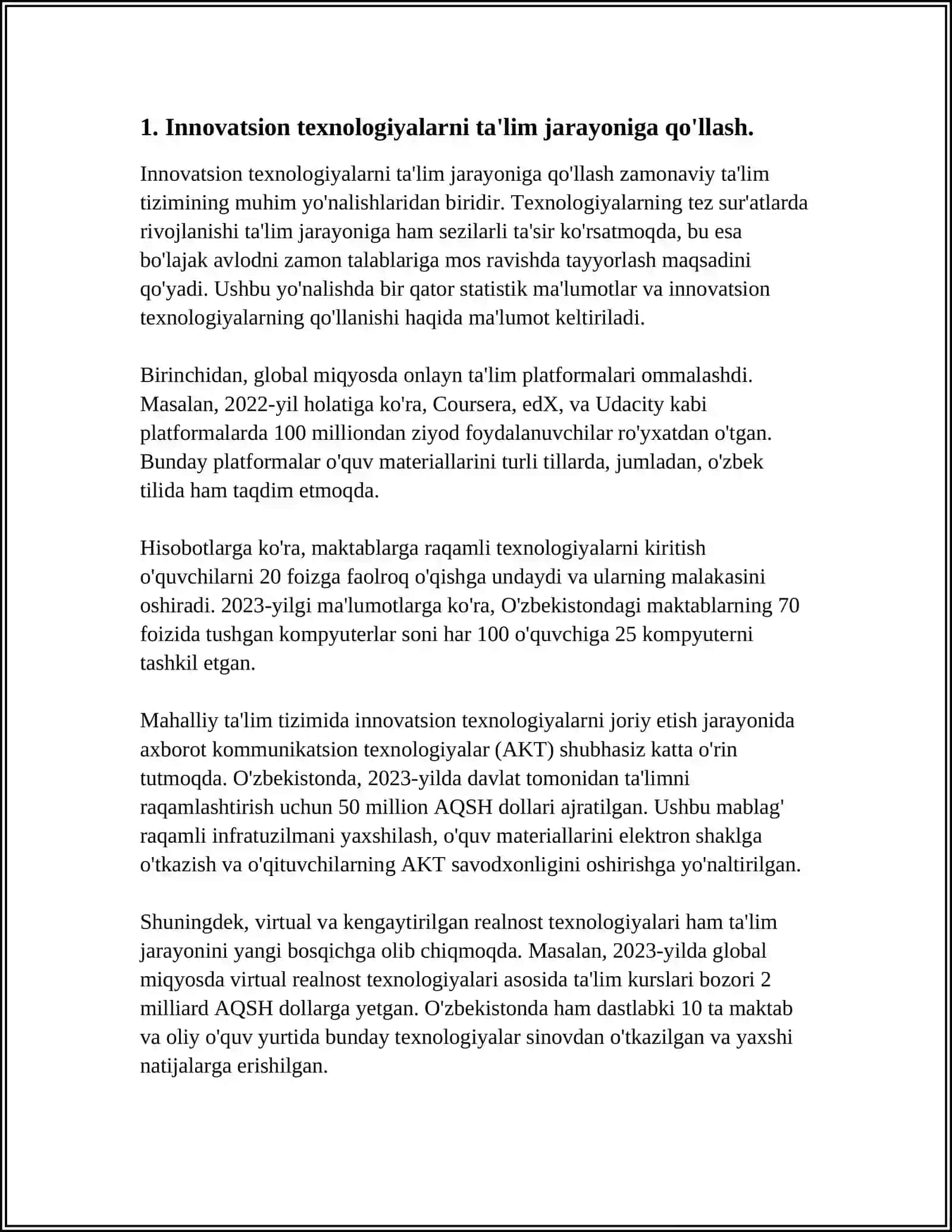 INNOVATSION TEXNOLOGIYALAR ASOSIDA TABIAT BILAN TANISHTIRISH MASHG'ULOTLARNI IJODIY TASHKIL ETISH 3