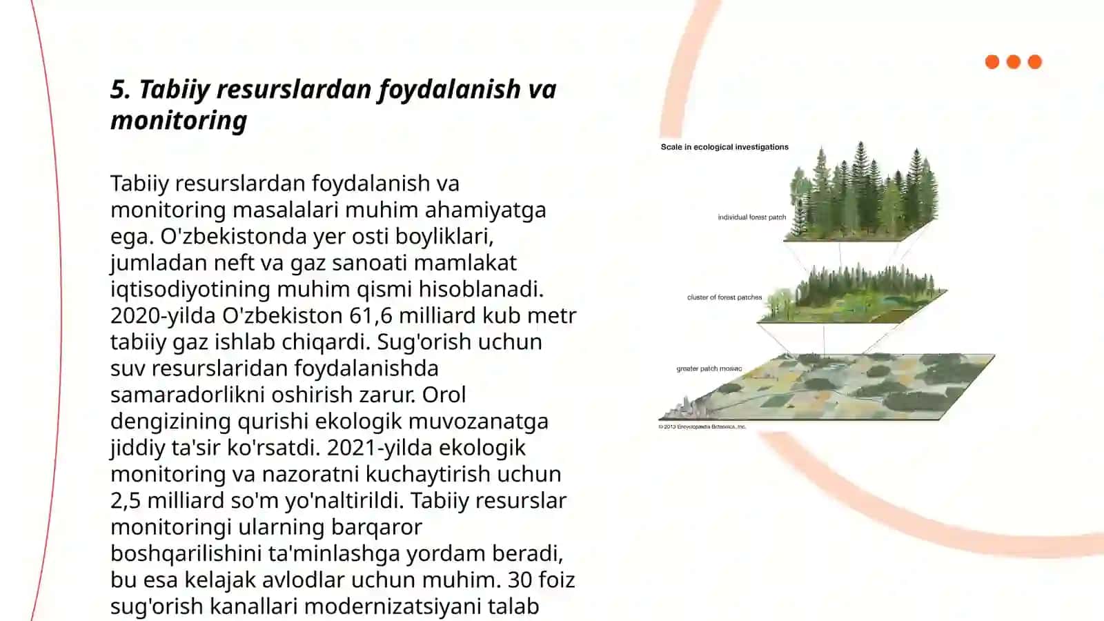 Tabiiy resurslardan foydalanish va monitoring 3