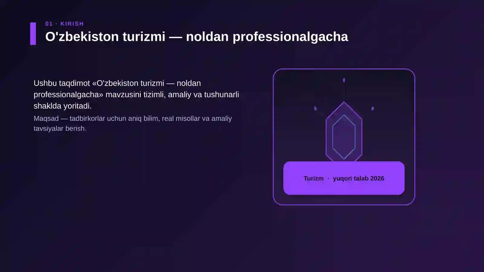 O'zbekiston turizmi — noldan professionalgacha 3