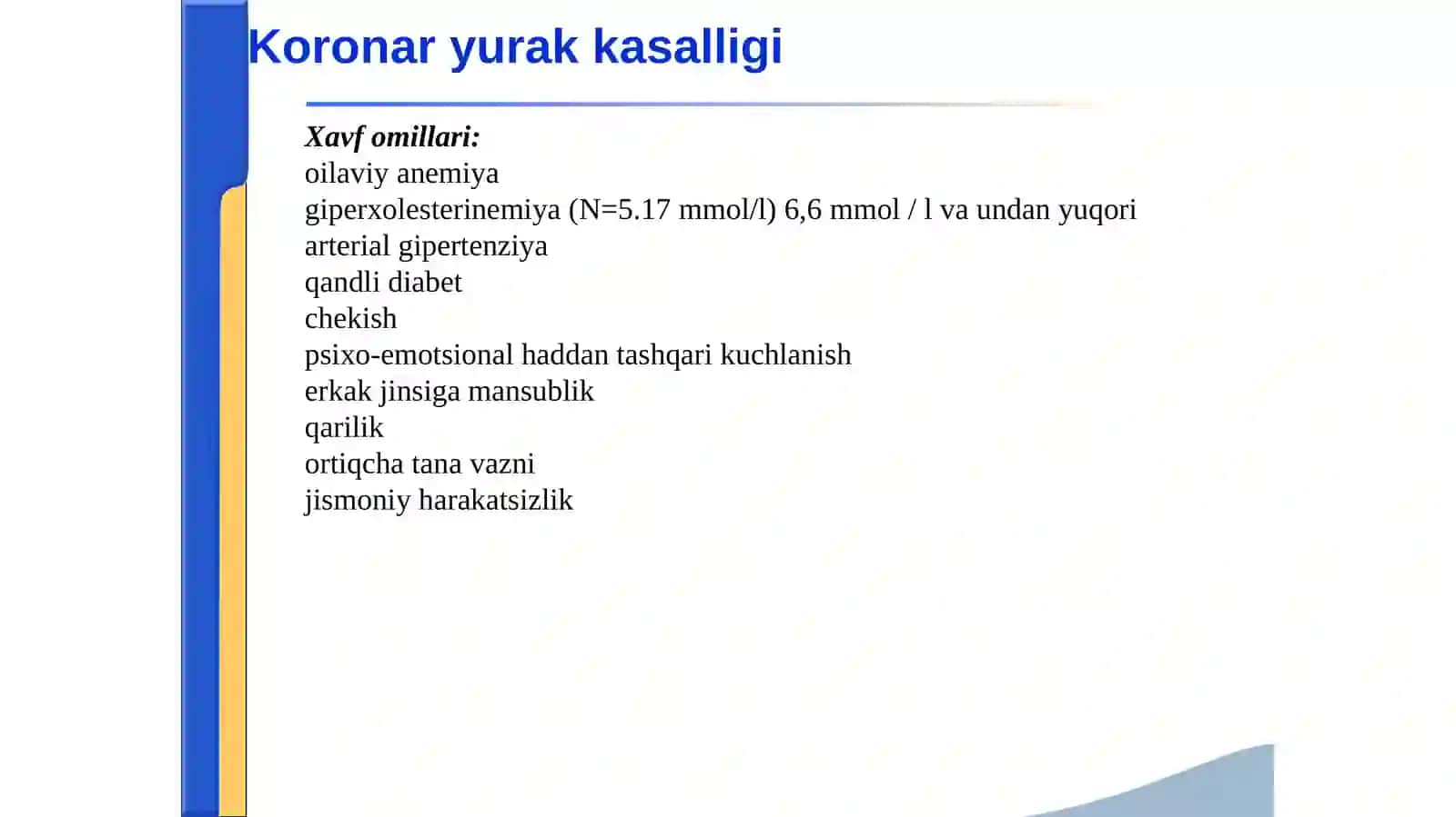 YuIK SIMPTOMATOLOGIYASI. O'TKIR MIOKARD INFARKTIDA EKG O'ZGARISHI 3