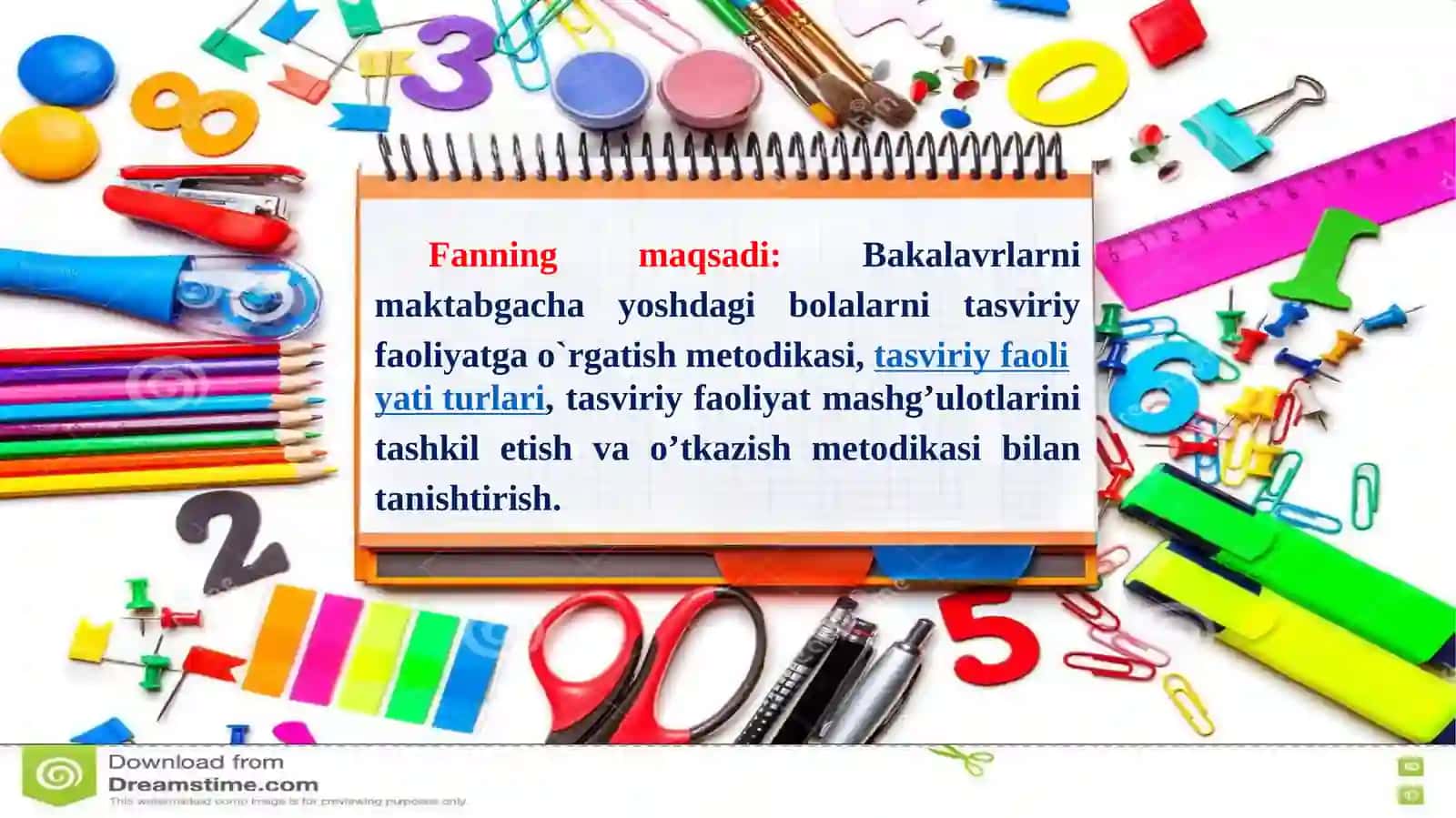 Tasviriy faoliyatga o’rgatishning maqsadi va dastur tamoyillari 3