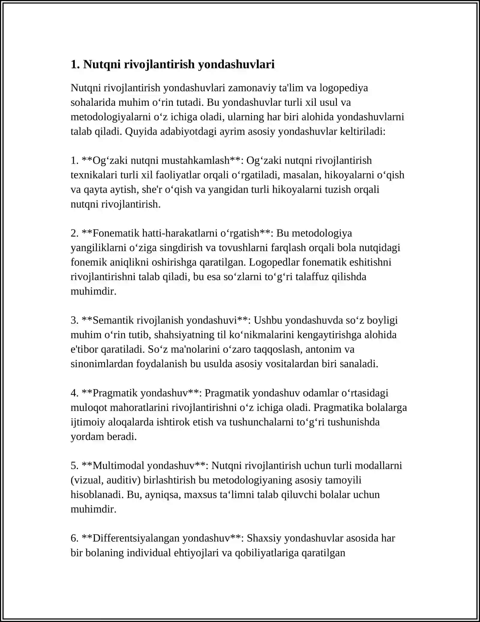 ONA TILINI OʻQITISH METODIKASI FANIGA DOIR YONDASHUV VA TAMOILLAR 3