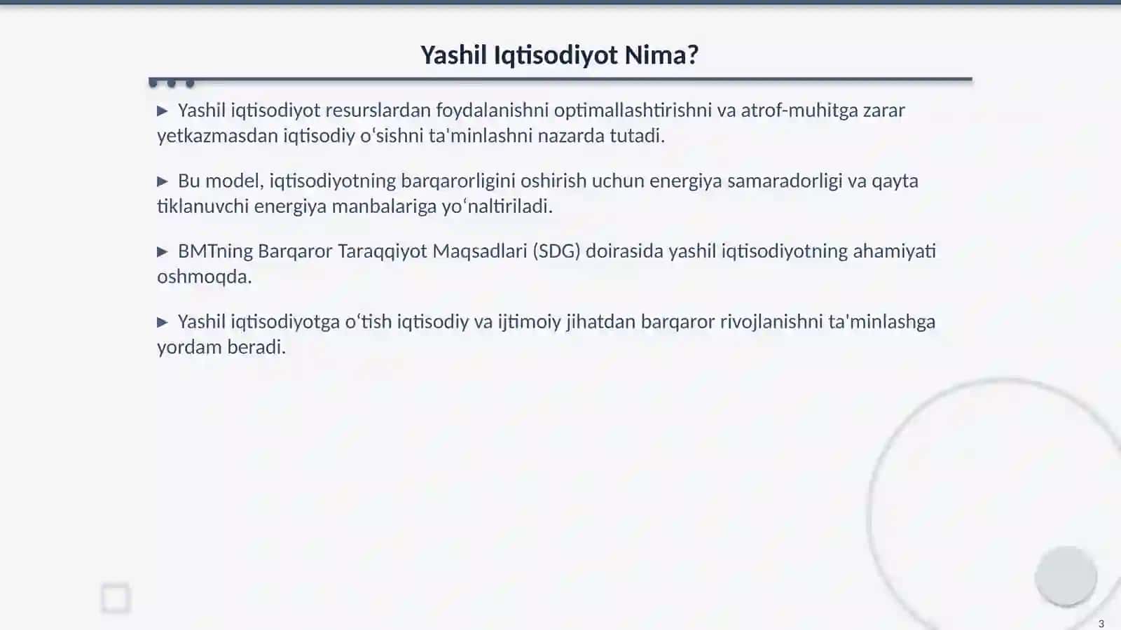 Yashil Iqtisodiyotga O‘tish Siyosati 3