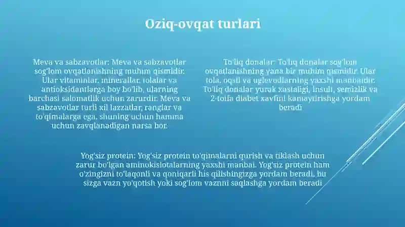 Oziq-ovqat 3