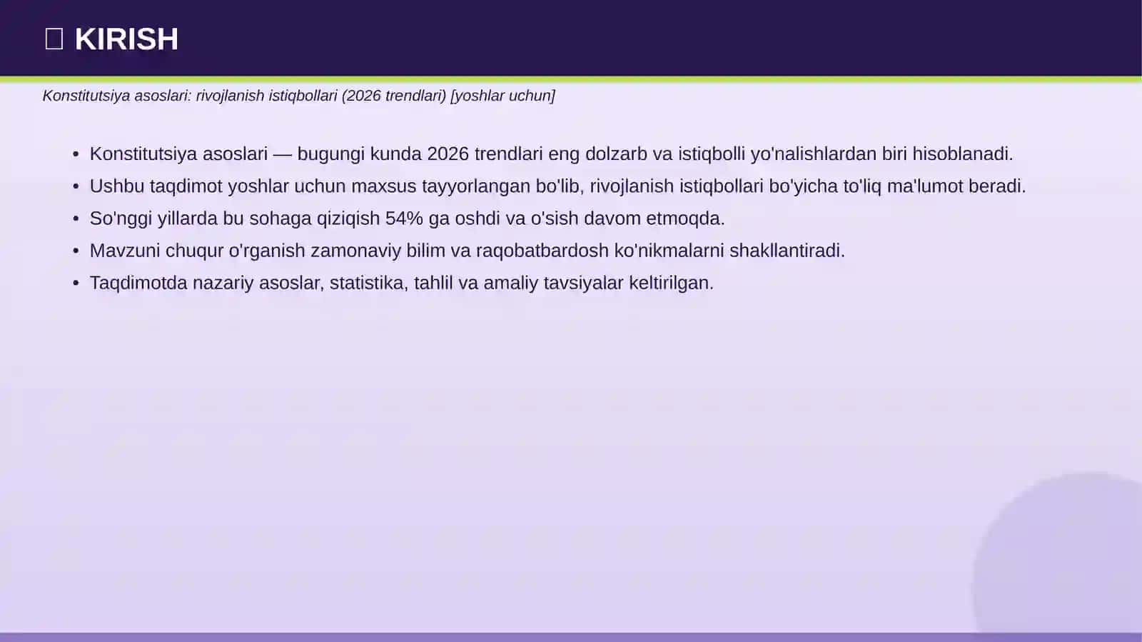 Konstitutsiya asoslari: rivojlanish istiqbollari (2026 trendlari) [yoshlar uchun] 3