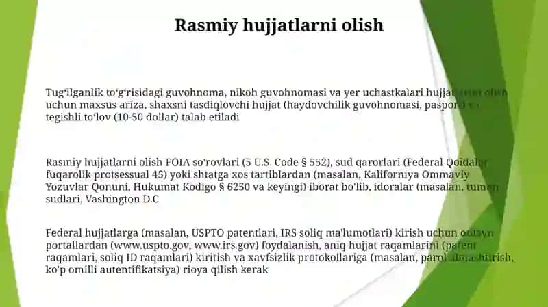 Davlat tilida ish yuritish hujjatlari 3