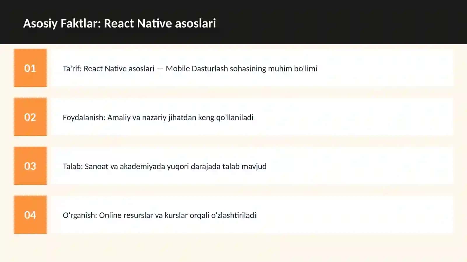 React Native asoslari 3
