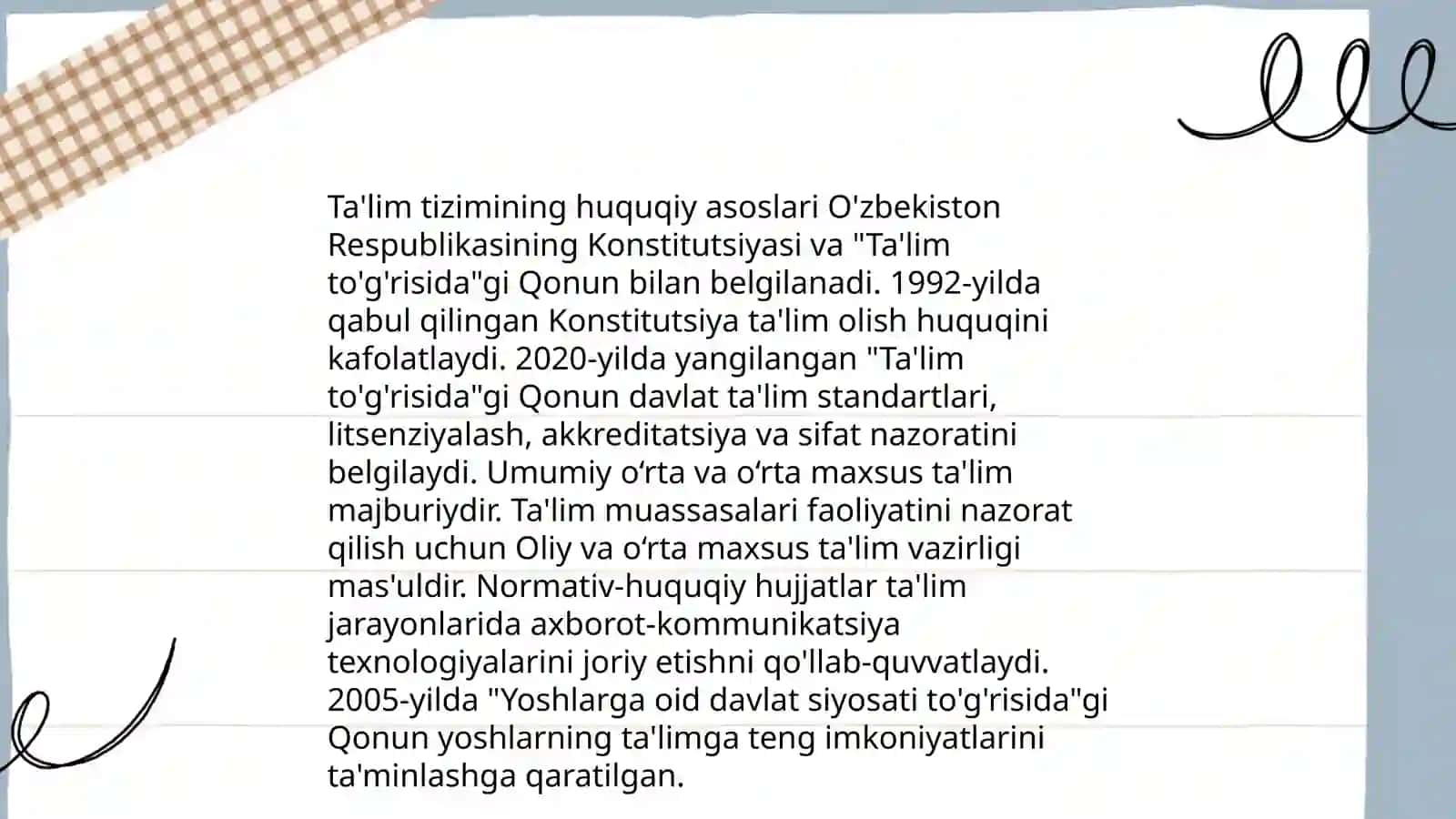 Talim qonunyatlari va tamoyillari 3