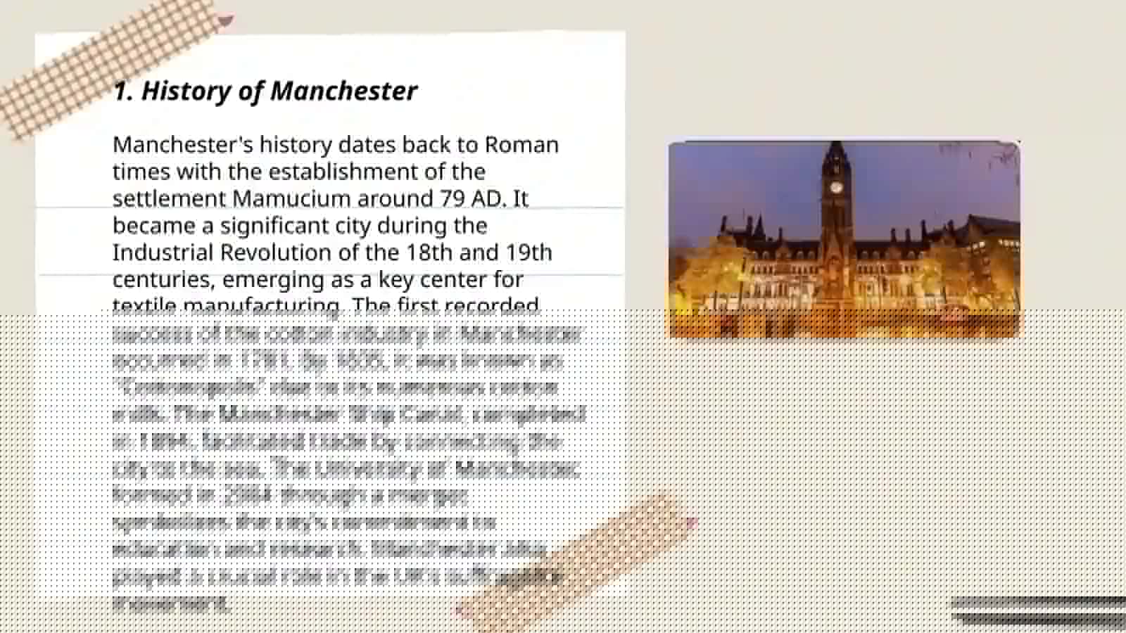 Manchester History 3