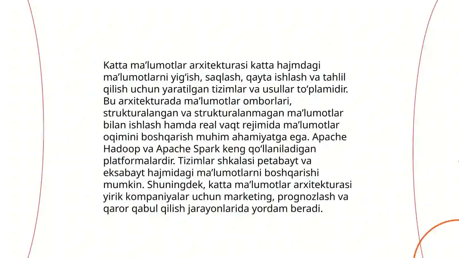 Katta maʼlumotlar (big data) texnalogiyalarini qayta ishlash 3