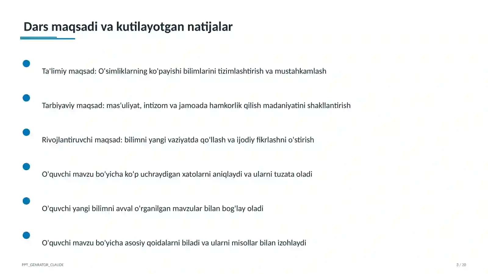O'simliklarning ko'payishi (3-sinf) 3