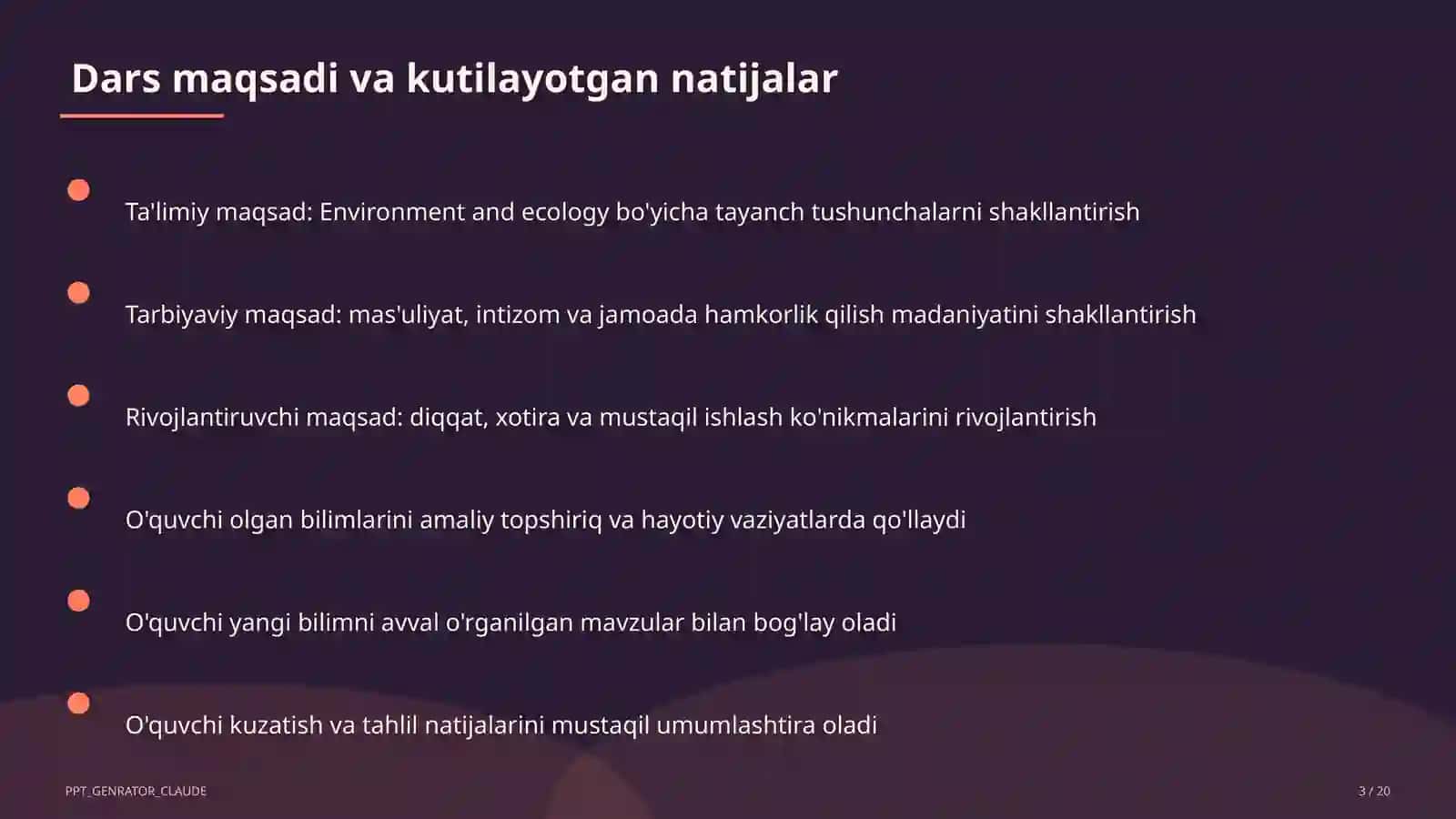Environment and ecology (9-sinf) 3
