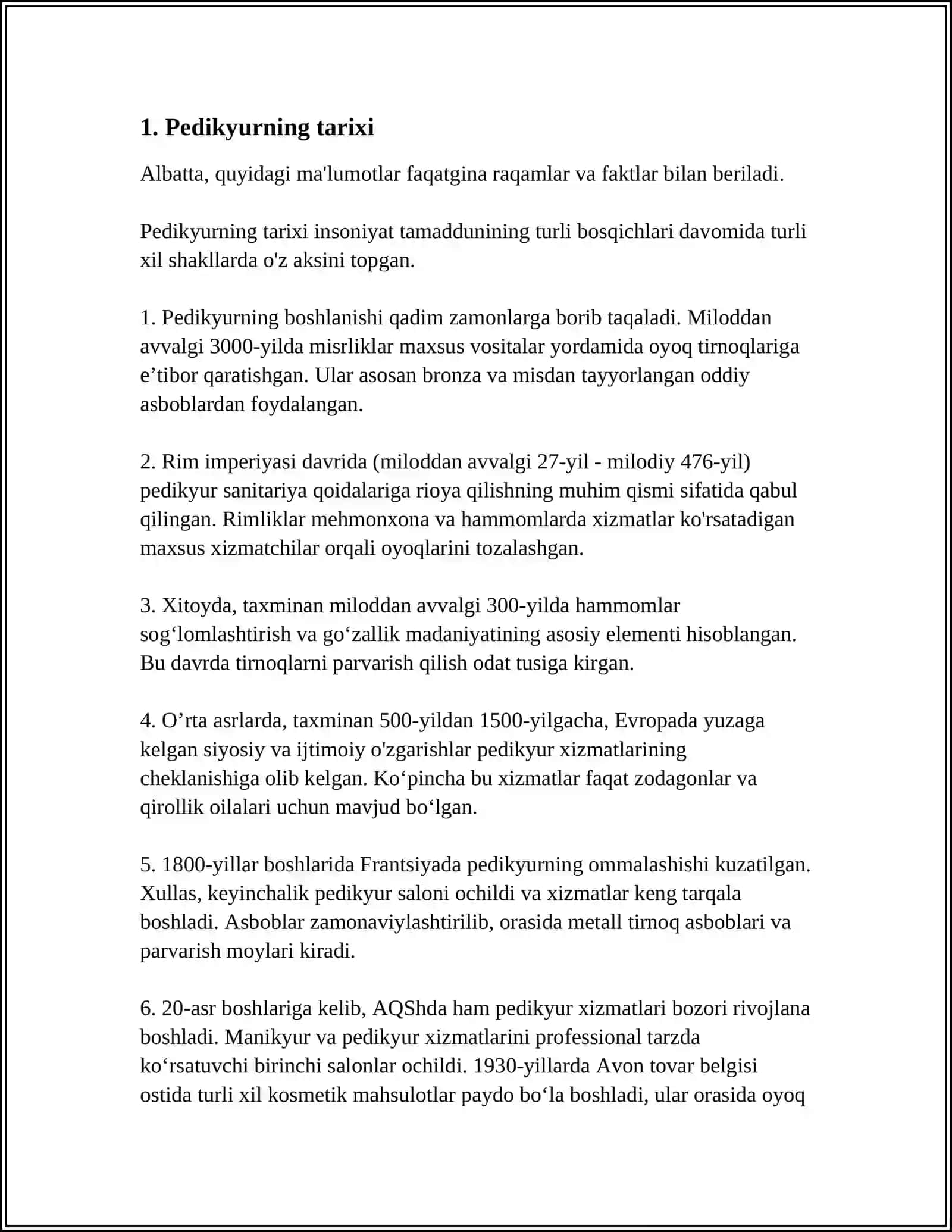PEDIKYUR ISHLARINI BAJARISH 3