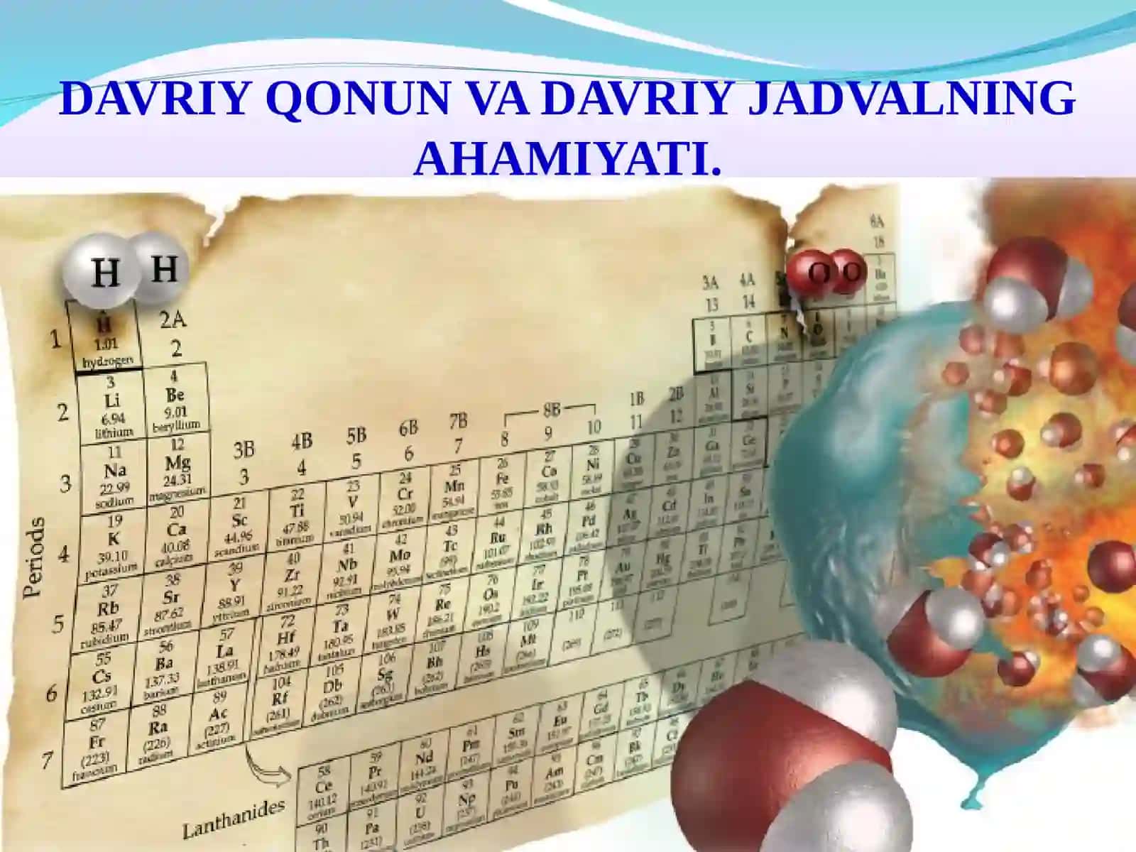 Davriy qonun va davriy jadval 3