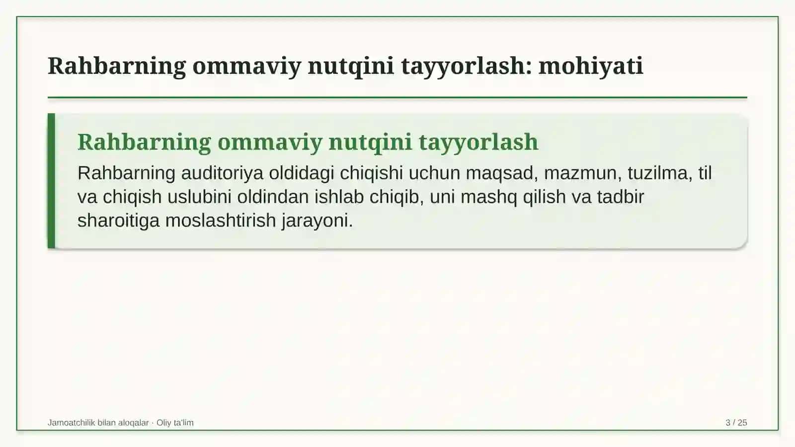 uy joy mulkdorlari shirkatlarida rahbarning ommaviy nutqini tayyorlash 1411 3