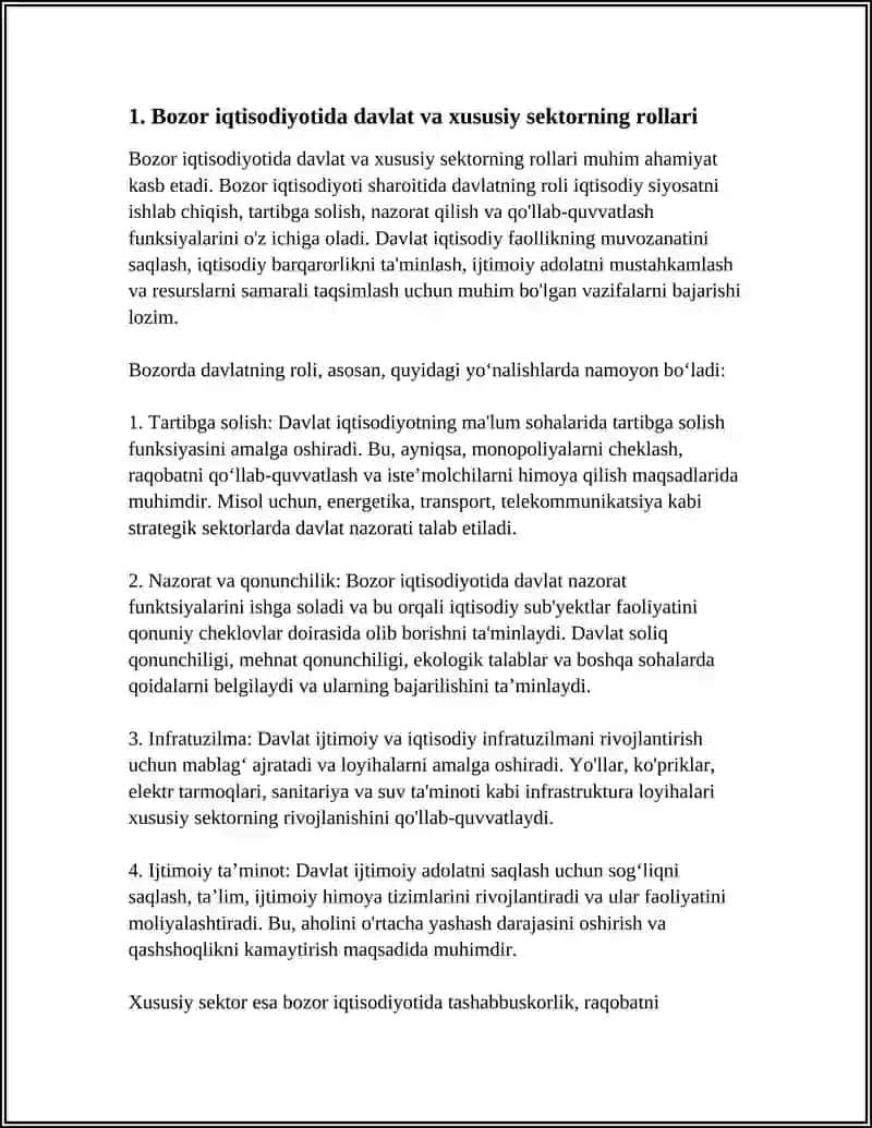 BOZOR IQTISODIOTIDA MUASSASALAR VA DAVLATNING ROLI 3