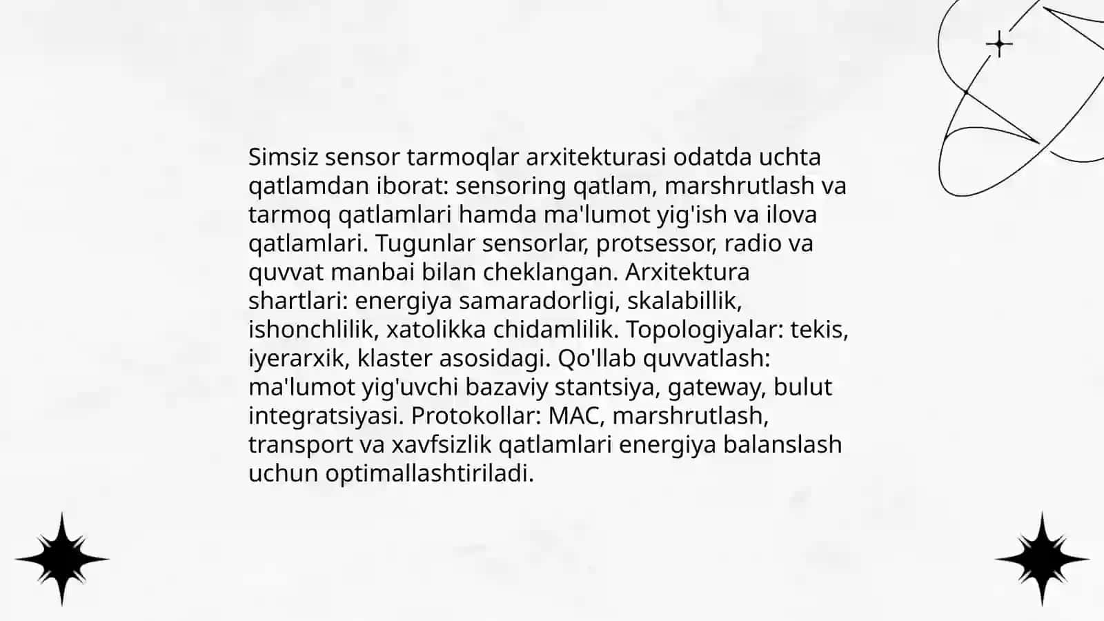 Simsiz sensor tarmoqlar 3