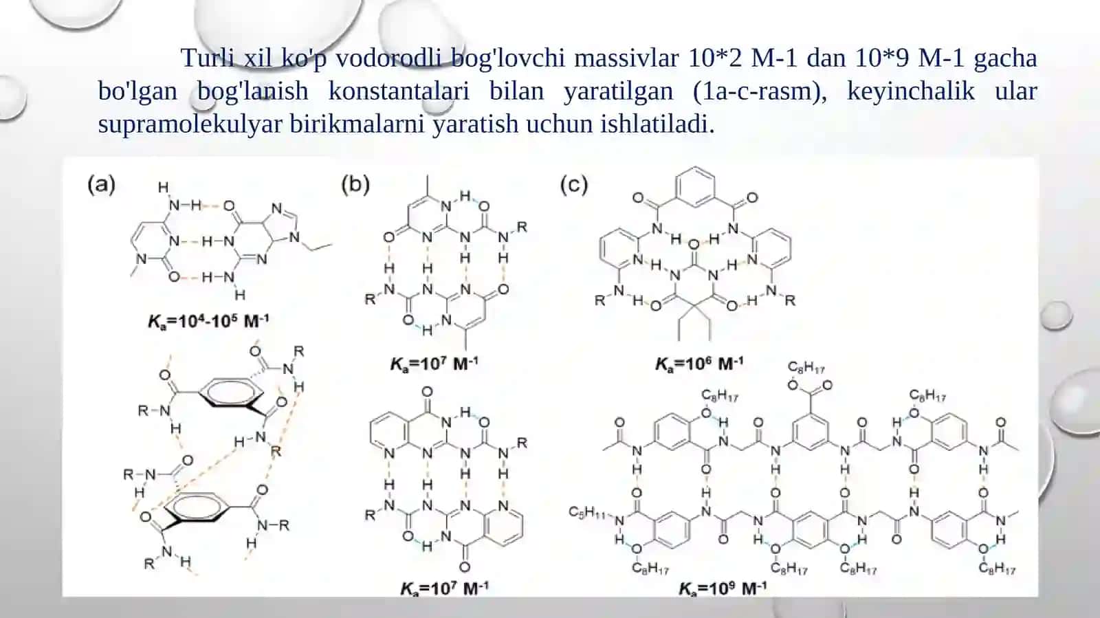 Molekulyar o'z - o'zini yig'ish-supramolekulyar tizimlarni dasturlash 3