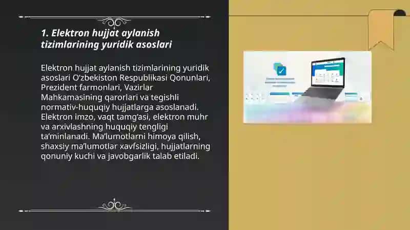 Elektron hujjat aylanish tizimlari 3