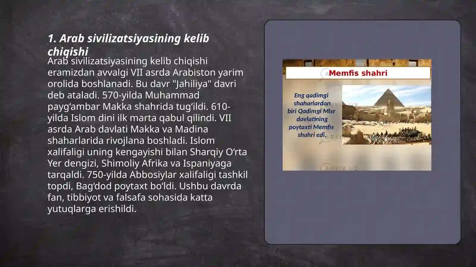 Arab sivilizatsiyasi 3