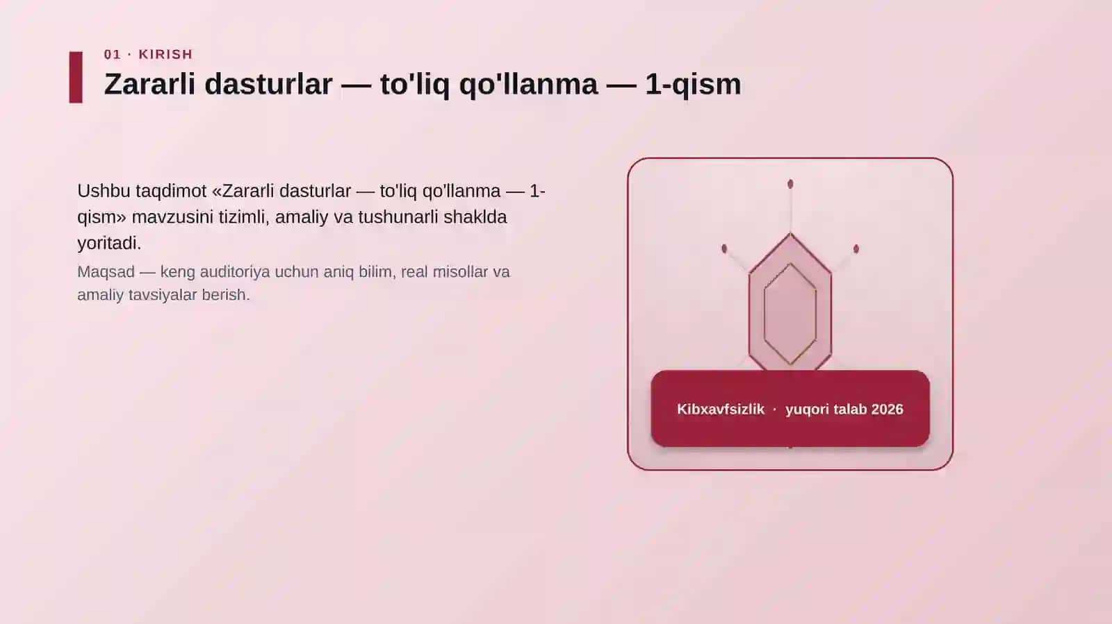 Zararli dasturlar — to'liq qo'llanma — 1-qism 3