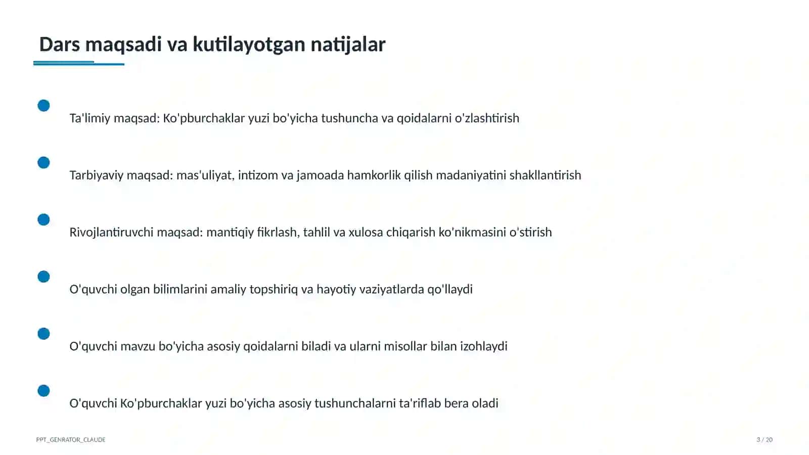 Ko'pburchaklar yuzi (8-sinf) 3